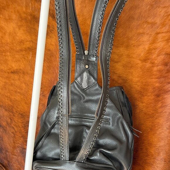 Cleobella Handmade Heavy Duty Leath Backpack/Shoulder Bag - Picture 3 of 13